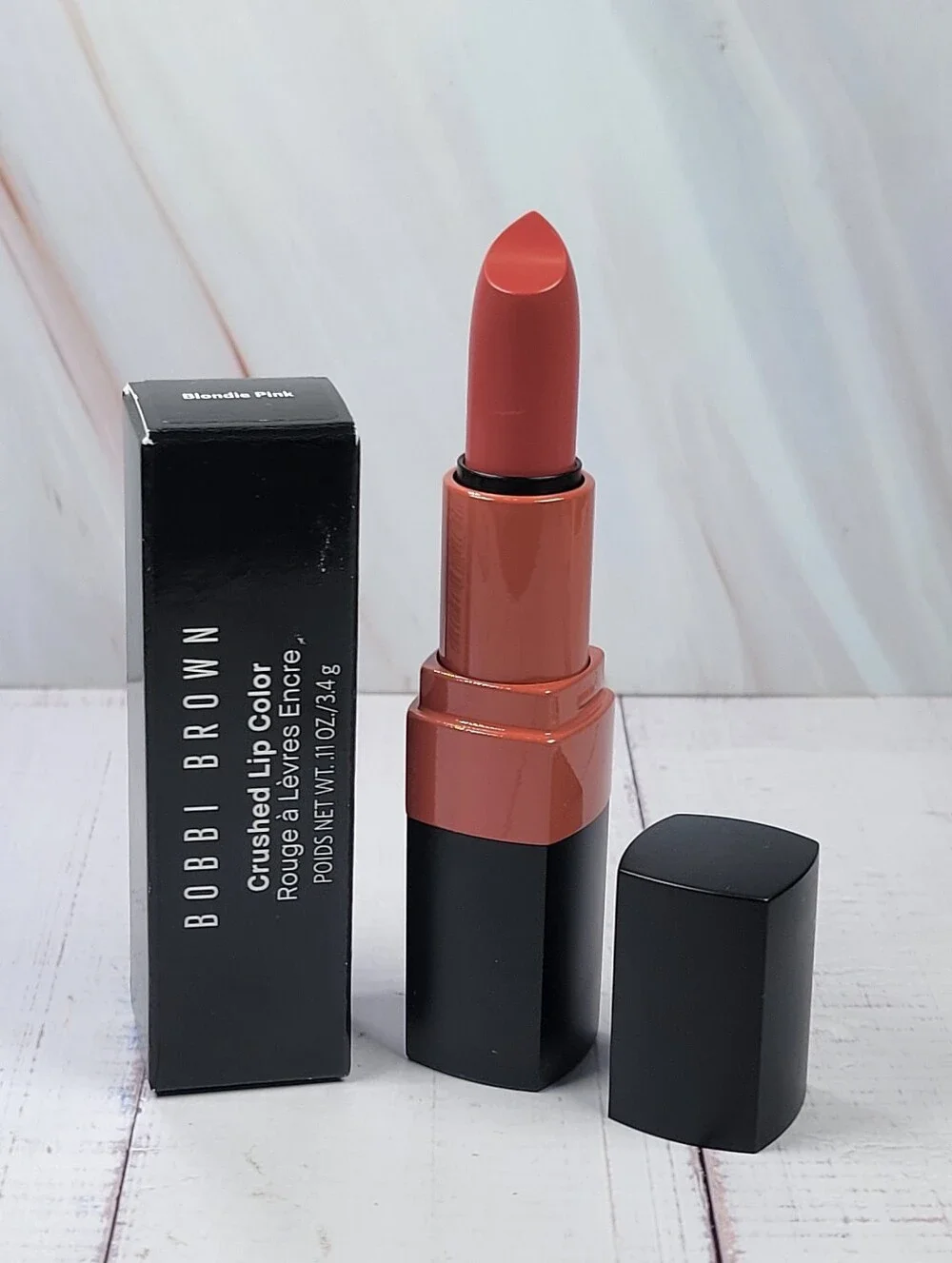 Bobbi Brown Crushed Lip Color Moisturizing Lipstick in Blondie Pink BNIB